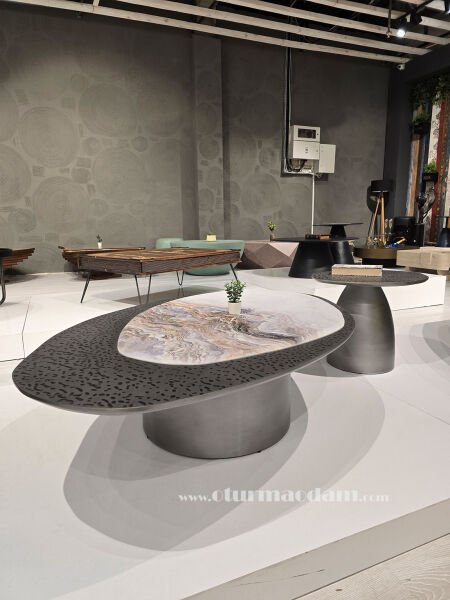 Gümüş Yaprak Sehpa