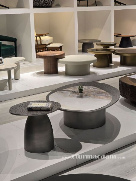 Gümüş Yaprak Sehpa