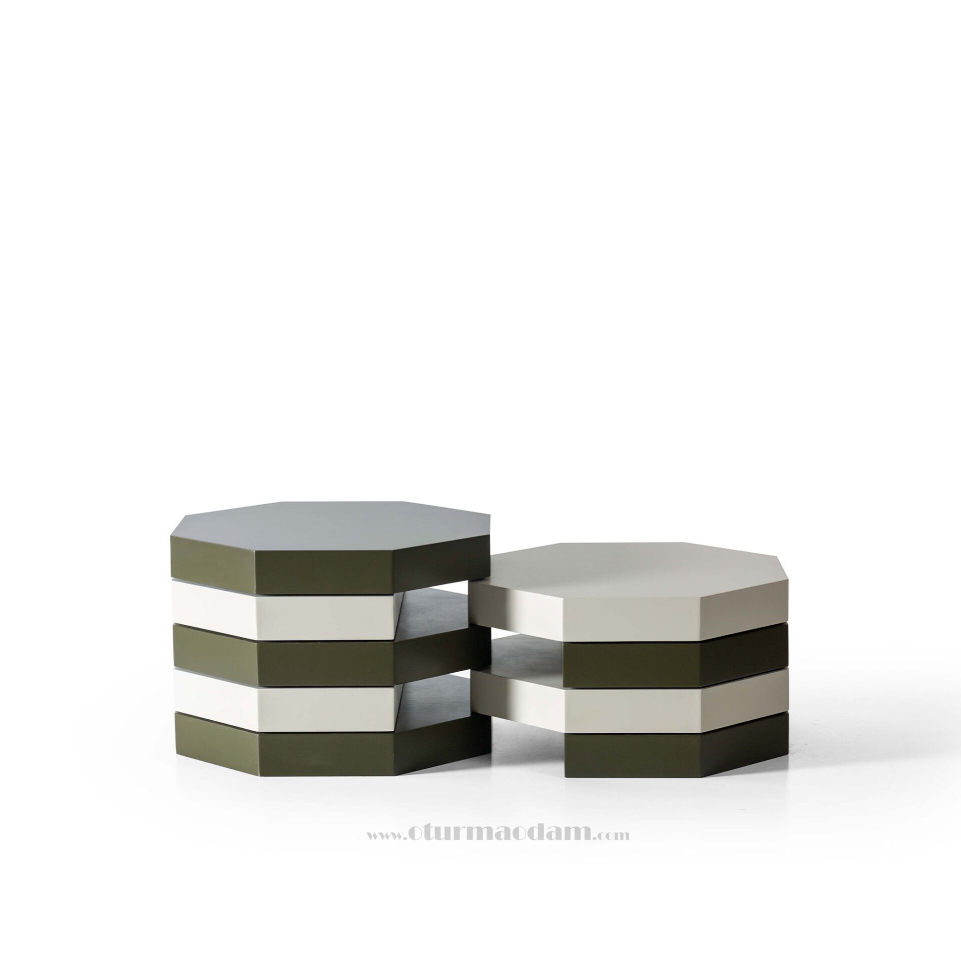 Sekizgen Prizma Sehpa