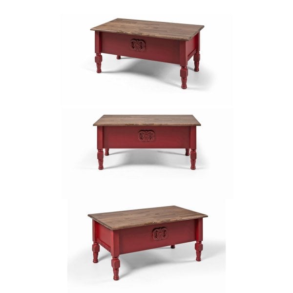 Kırmızı Şeker Sehpa