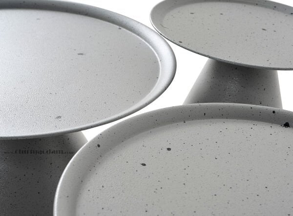 Gri Mantar Sehpa Seti