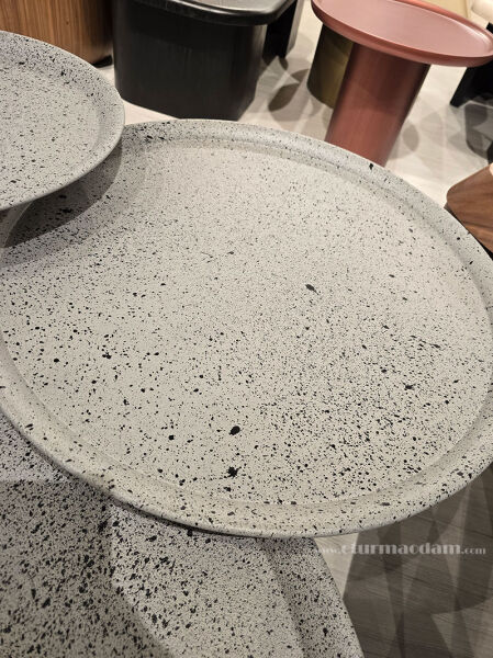 Gri Mantar Sehpa Seti