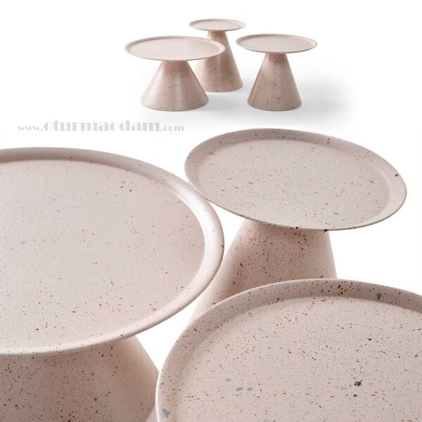 Gri Mantar Sehpa Seti