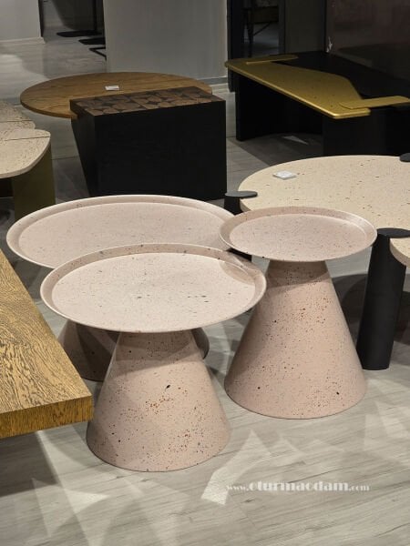 Gri Mantar Sehpa Seti