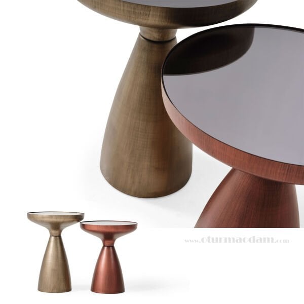 Pirinç Bakır Mantar Sehpa