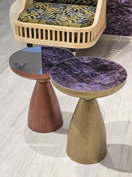 Pirinç Bakır Mantar Sehpa