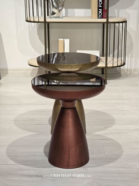 Pirinç Bakır Mantar Sehpa