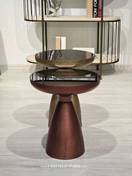 Pirinç Bakır Mantar Sehpa