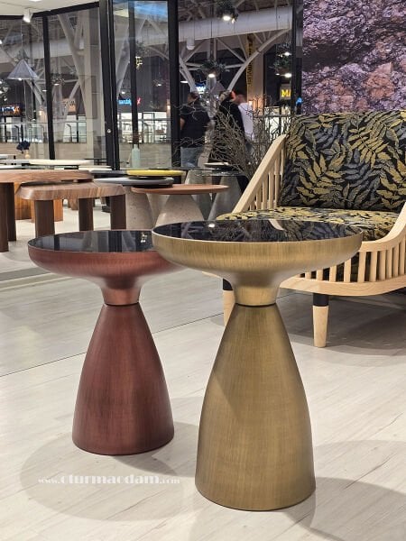 Pirinç Bakır Mantar Sehpa