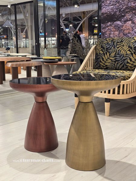 Pirinç Bakır Mantar Sehpa