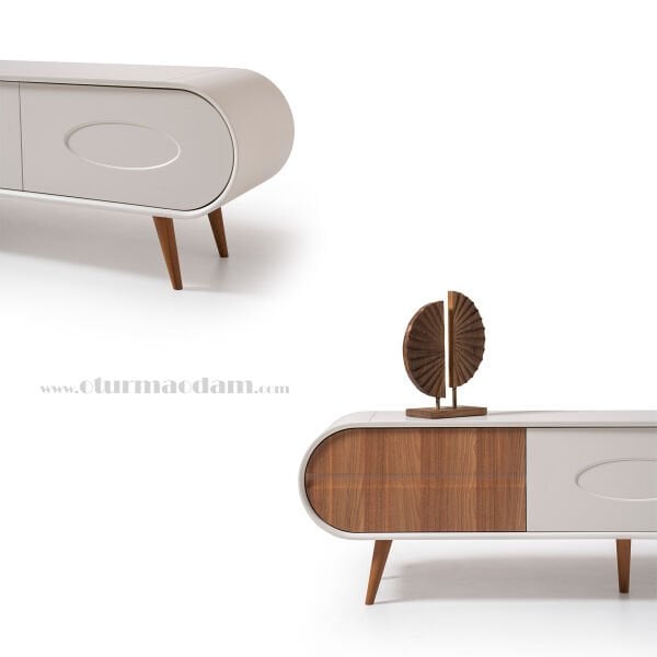 200 cm Oval Tv Sehpası