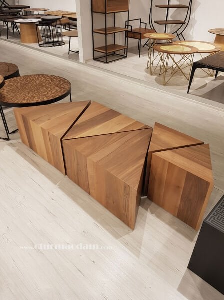 Üçgen Prizma Yan Sehpa