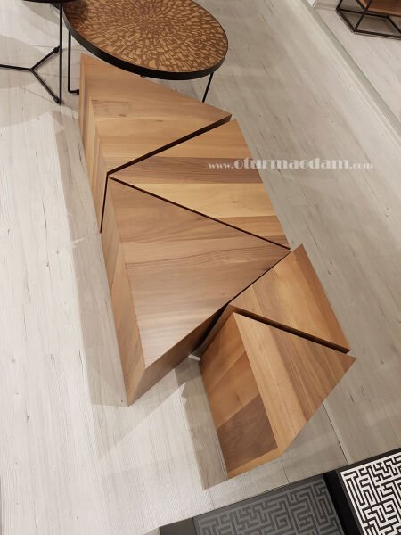 Üçgen Prizma Yan Sehpa