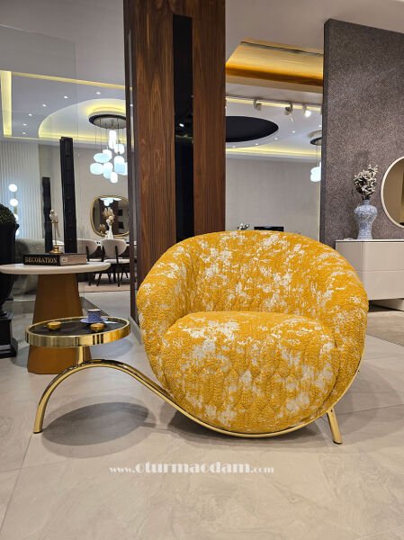 Gold Sehpalı Berjer