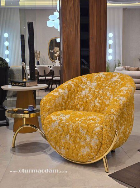 Gold Sehpalı Berjer