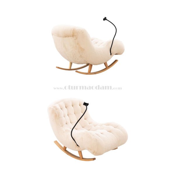 Sallanır Puflu Şezlong