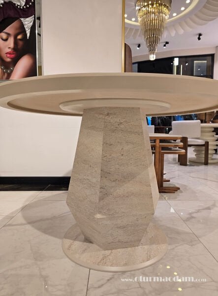 Kübik Traverten Mantar Masa