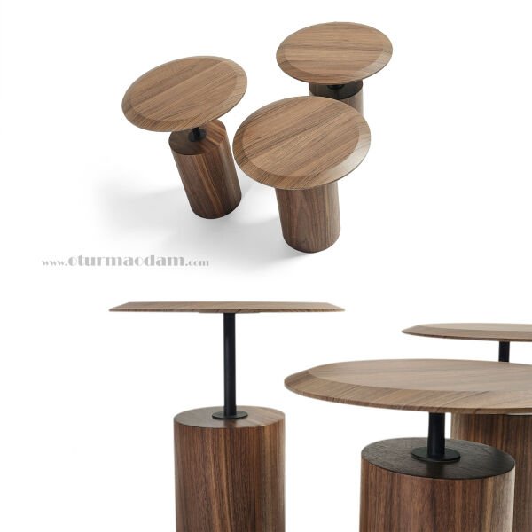 Ceviz Mantar Zigon Sehpa