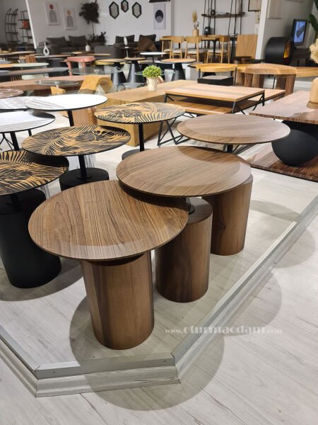 Ceviz Mantar Zigon Sehpa