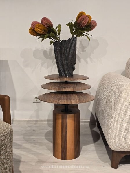 Ceviz Mantar Zigon Sehpa