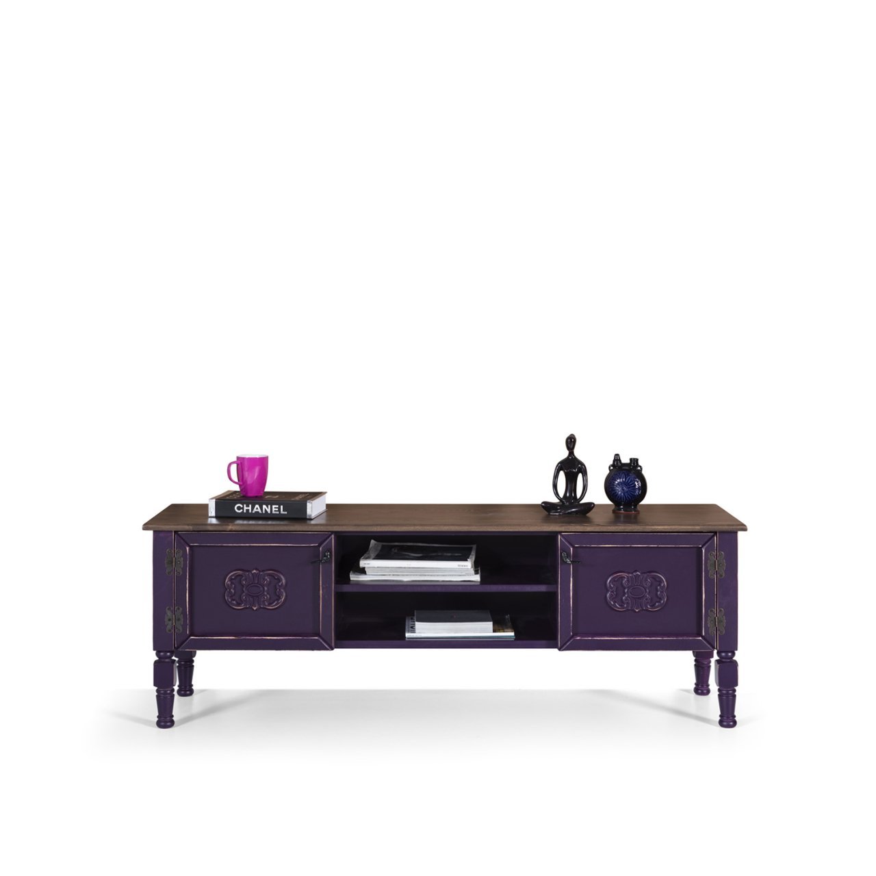 Mor Şeker Tv Sehpası