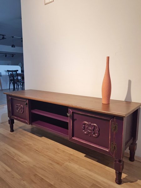 Mor Şeker Tv Sehpası