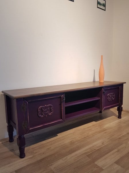 Mor Şeker Tv Sehpası